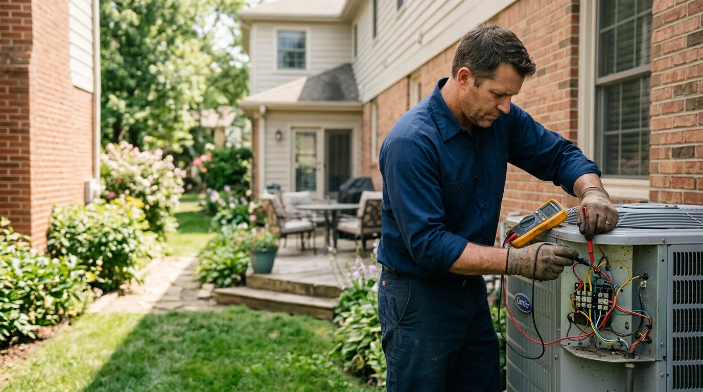 HVAC technician working near Bonham, TX